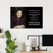 Modernes Foto für immer in unserem Herzen Poster (Heimbüro)