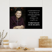 Modernes Foto für immer in unserem Herzen Poster (Küche)