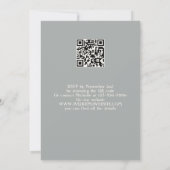 Modernes Foto für Industriedesign Hochzeit im Herb Einladung (Rückseite)