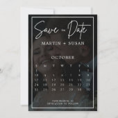 Modernes Foto für Kalligrafie Save The Date (Vorderseite)