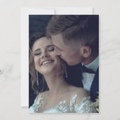 Modernes Foto für Kalligrafie Save The Date (Rückseite)