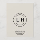 Modernes Foto für kundenspezifische Logos Beruflic Flyer (Hinten)