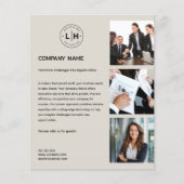 Modernes Foto für kundenspezifische Logos Beruflic Flyer (Vorne)