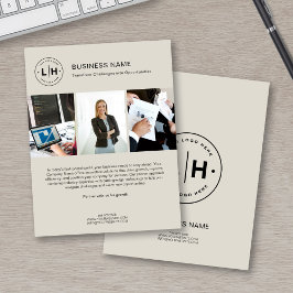 Modernes Foto für kundenspezifische Logos Corporat Flyer