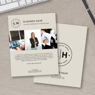 Modernes Foto für kundenspezifische Logos Corporat Flyer