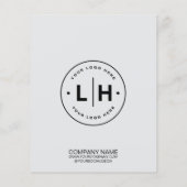 Modernes Foto für Logos Grau Beruflich Flyer (Hinten)