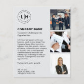 Modernes Foto für Logos Grau Beruflich Flyer (Vorne)