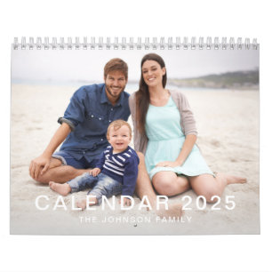 Modernes Foto für minimale Familienfotos Kalender