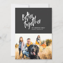 Modernes Foto für minimale Skriptreisen Feiertagskarte