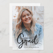 Modernes Foto für minimalen Script-Abschluss Ankündigung (Vorne/Hinten)