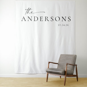 Modernes Foto für Minimalistische Skriptereien Wandteppich