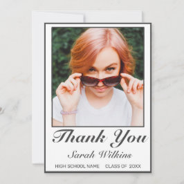Modernes Foto für Minimalistischen Abschluss Viele Dankeskarte