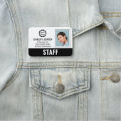 Modernes Foto für Mitarbeiter-IDs für Firmenmitarb Namensschild (Beispiel)