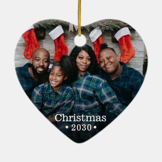 Modernes Foto für moderne und maßgeschneiderte Fam Keramik Ornament (Hinten)