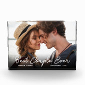 Modernes Foto für Paare Liebe Bestes Paar je Scrip (Vorderseite)