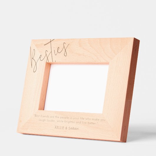 Modernes Foto für Personalisierte Besties Geätzte Rahmen (Links)