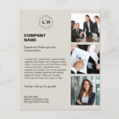 Modernes Foto für Personalisierte Logos Flyer (Vorne)