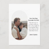 Modernes Foto für Quark Pill Save the Date MCM Sti Postkarte (Vorderseite)