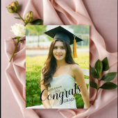 Modernes Foto für Schriftzeichen Abschluss Postkar Postkarte