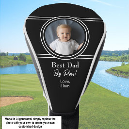 Modernes Foto für Schwarz - Geschenk für Vater Golf Headcover