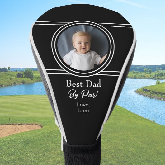 Modernes Foto für Schwarz - Geschenk für Vater Golf Headcover