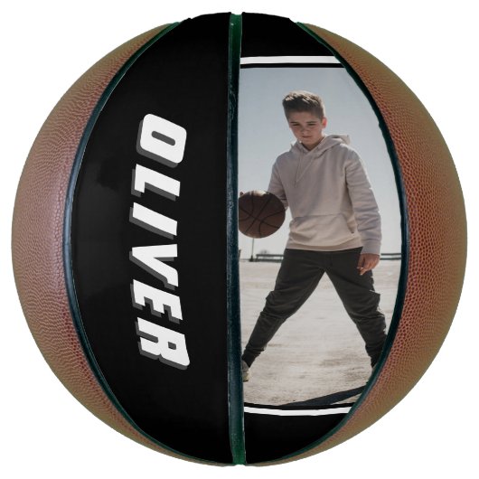 Modernes Foto für Schwarzweiß und Weiß Basketball (Vertikal)