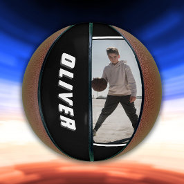 Modernes Foto für Schwarzweiß und Weiß Basketball