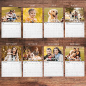 Modernes Foto für Single und Deckerkollektion mit Kalender