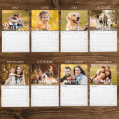 Modernes Foto für Single und Deckerkollektion mit Kalender