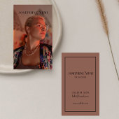 Modernes Foto für vertikale Fotografie Tattoo Arti Visitenkarte