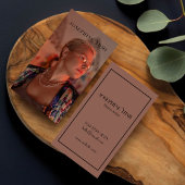 Modernes Foto für vertikale Fotografie Tattoo Arti Visitenkarte