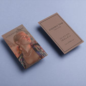 Modernes Foto für vertikale Fotografie Tattoo Arti Visitenkarte