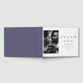 Modernes Foto für Violettypografie Gästebuch (Voll)