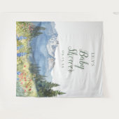 Modernes Foto für Wasserfarben Kinderdusche Wandteppich (Vorderseite (Horizontal))