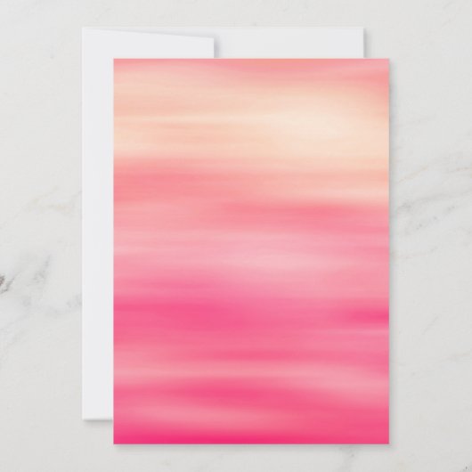 Modernes Foto für Wasserfarben spart das Datum Save The Date (Rückseite)