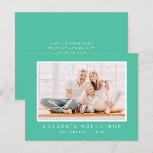 Modernes Foto für Weihnachten (Vorne/Hinten)