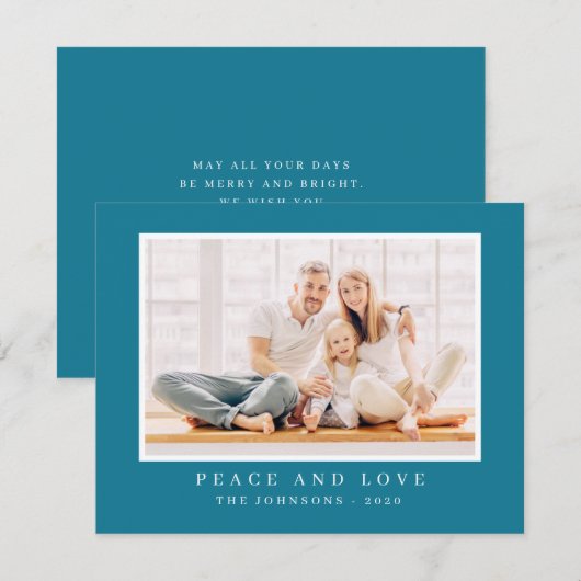 Modernes Foto für Weihnachten (Vorne/Hinten)