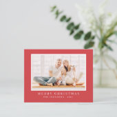 Modernes Foto für Weihnachten (Stehend Vorderseite)