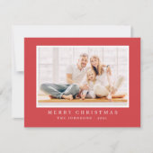 Modernes Foto für Weihnachten (Vorderseite)