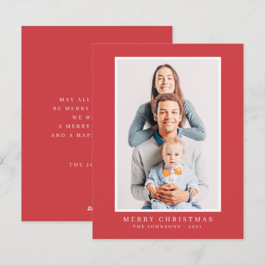 Modernes Foto für Weihnachten (Vorne/Hinten)