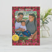 Modernes Foto für Weihnachten (Stehend Vorderseite)