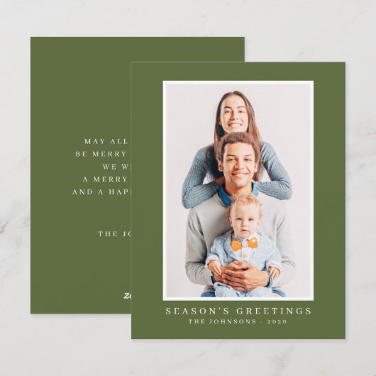 Modernes Foto für Weihnachten (Vorne/Hinten)