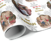 Modernes Foto für Weihnachten Geschenkpapier (Rolleneckpunkt)