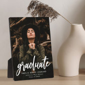 Modernes Foto für White Script-Abschluss Fotoplatte