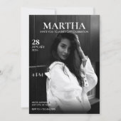 Modernes Foto - Geburtstag Einladung (Vorderseite)