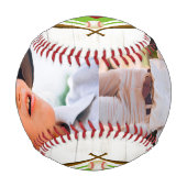 Modernes Foto Geburtstag und Weihnachten Baseball (Vorderseite)