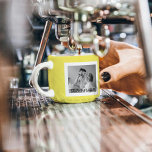Modernes Foto Gelb Einfach Liebliches Geschenk Espressotasse<br><div class="desc">Modernes Foto Gelb Einfach Liebliches Geschenk</div>