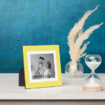 Modernes Foto Gelb Einfach Liebliches Geschenk Fotoplatte<br><div class="desc">Modernes Foto Gelb Einfach Liebliches Geschenk</div>