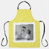 Modernes Foto Gelb Einfach Liebliches Geschenk Schürze (Vorderseite)