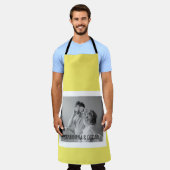 Modernes Foto Gelb Einfach Liebliches Geschenk Schürze (Getragen)